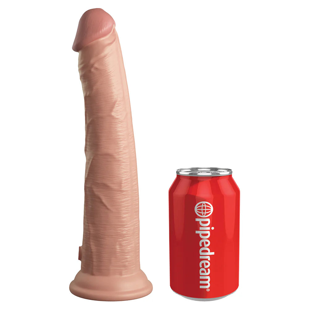 Pipedream King Cock Elite 10 in. Dual Density Silicone Cock Realistic Dildo With Suction Cup