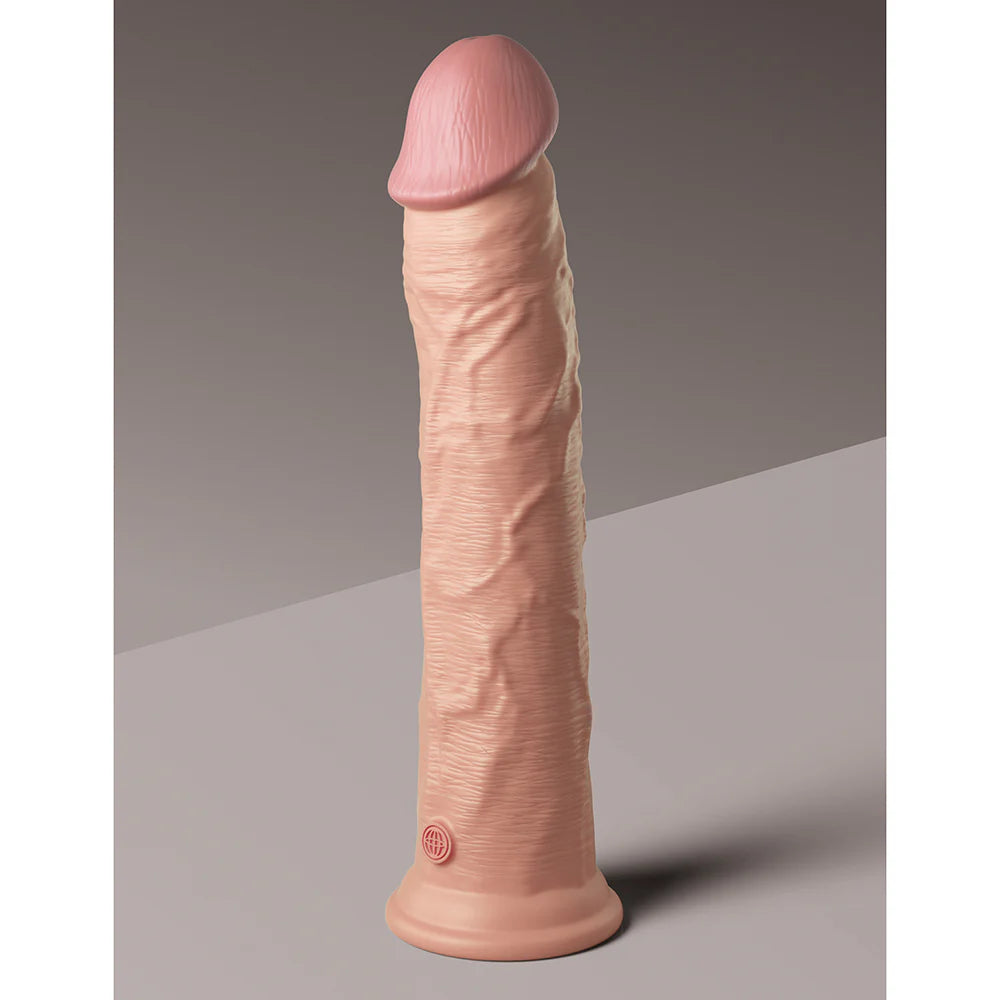 Pipedream King Cock Elite 11 in. Dual Density Silicone Cock Realistic Dildo With Suction Cup