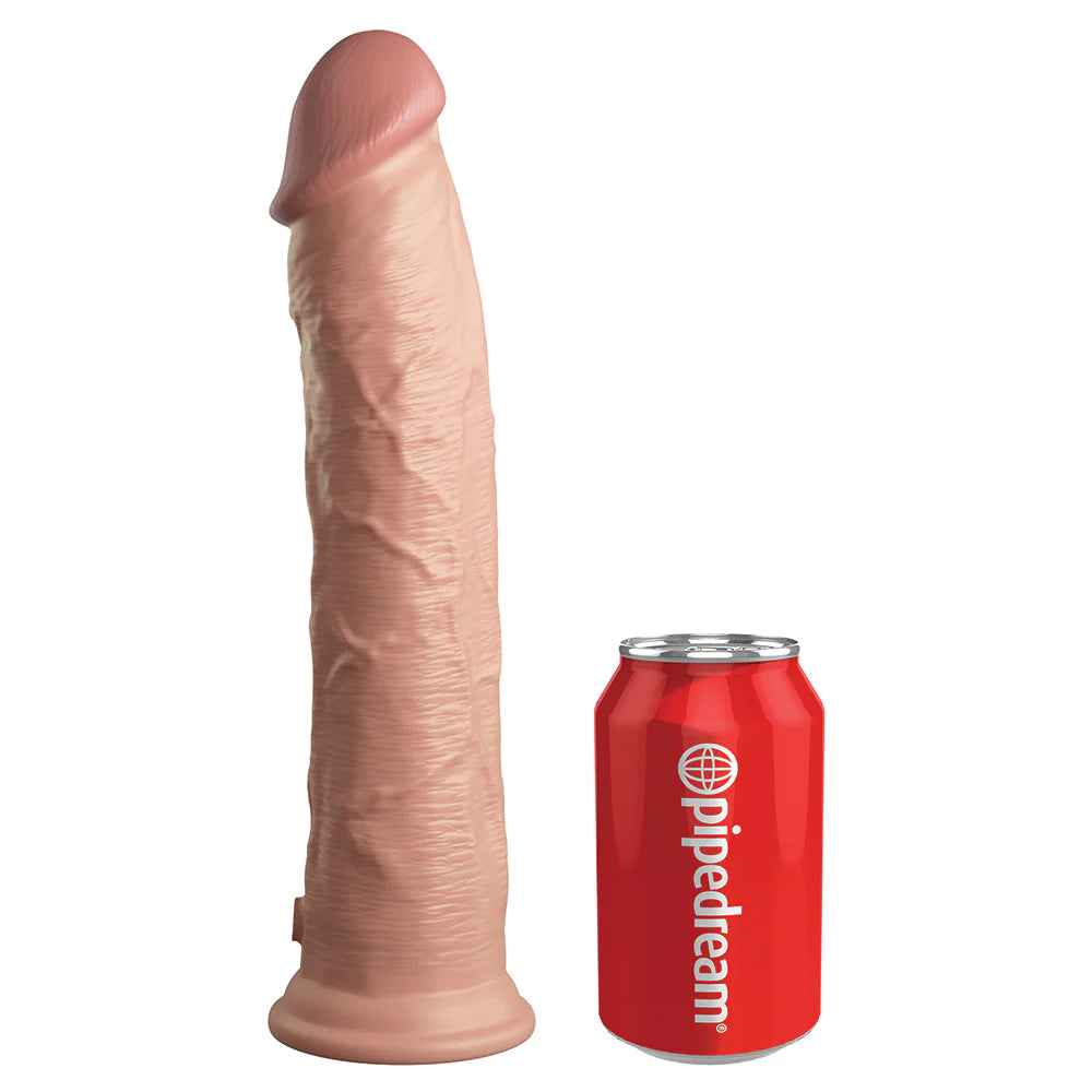 Pipedream King Cock Elite 11 in. Dual Density Silicone Cock Realistic Dildo With Suction Cup