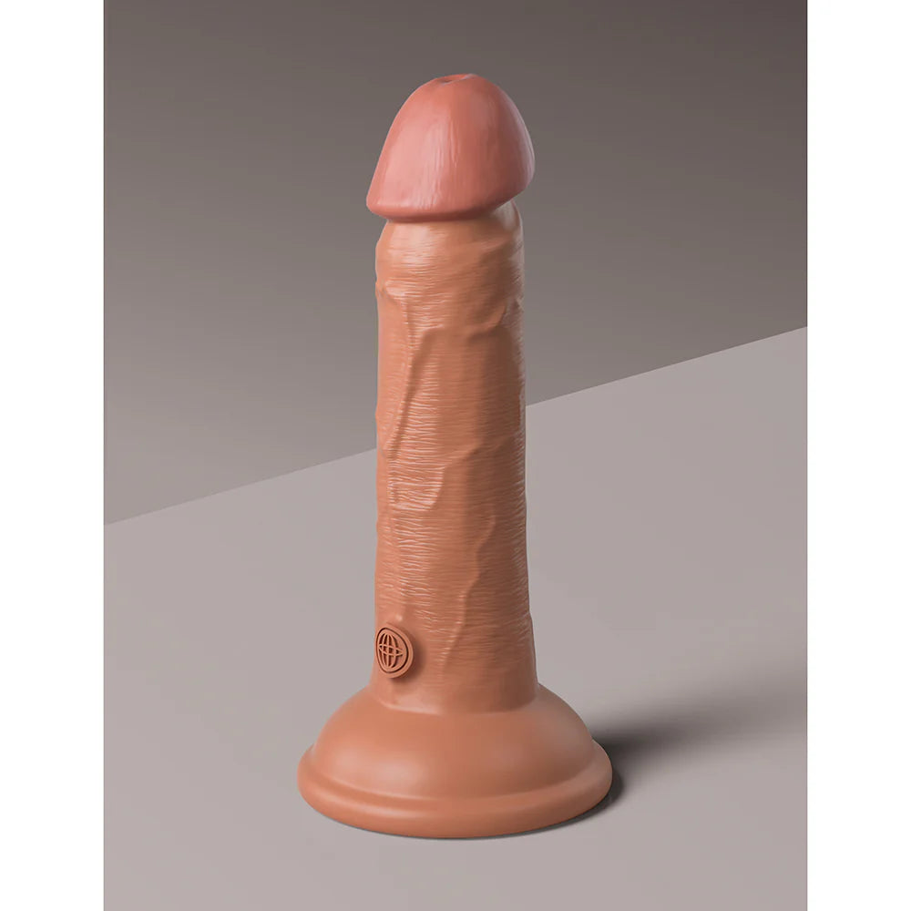 Pipedream King Cock Elite 6 in. Vibrating Realistic Dildo With Suction Cup