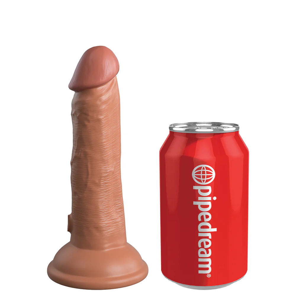 Pipedream King Cock Elite 6 in. Vibrating Realistic Dildo With Suction Cup