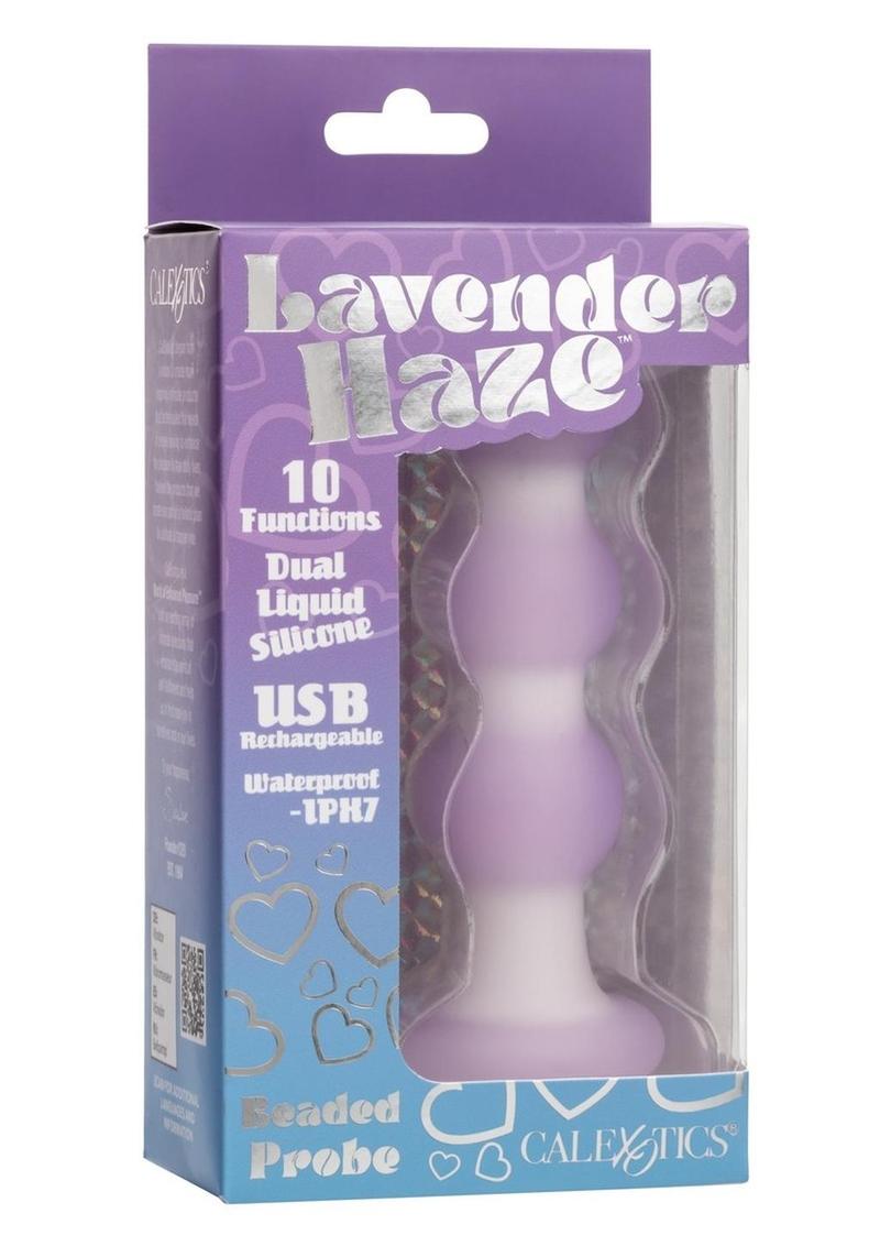 CalExotics Lavender Haze Beaded Probe Silicone Rechargeable Anal Plug