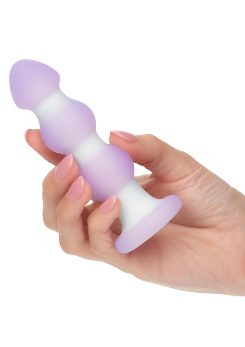 CalExotics Lavender Haze Beaded Probe Silicone Rechargeable Anal Plug