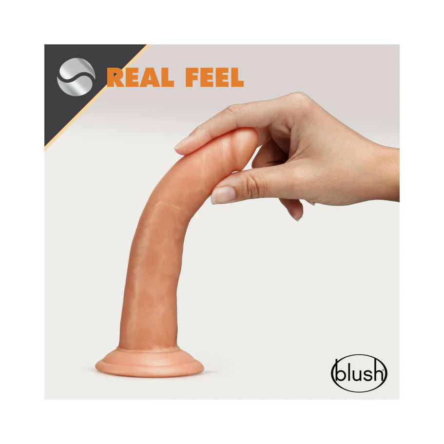 Blush Dr. Skin Glide Realistic 7.5 in. Self-Lubricating Dildo with Suction Cup