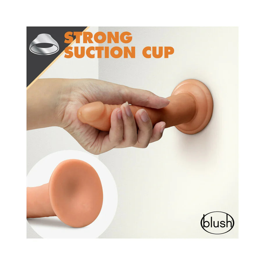 Blush Dr. Skin Glide Realistic 7.5 in. Self-Lubricating Dildo with Suction Cup