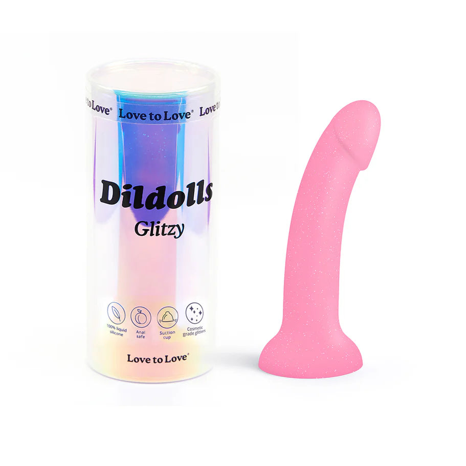 Love to Love Dildolls Glitzy 7 in. Silicone Dildo