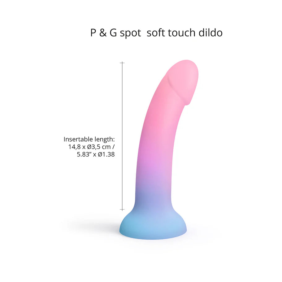 Love to Love Dildolls Utopia 7 in. Silicone Dildo Gradient Pastels