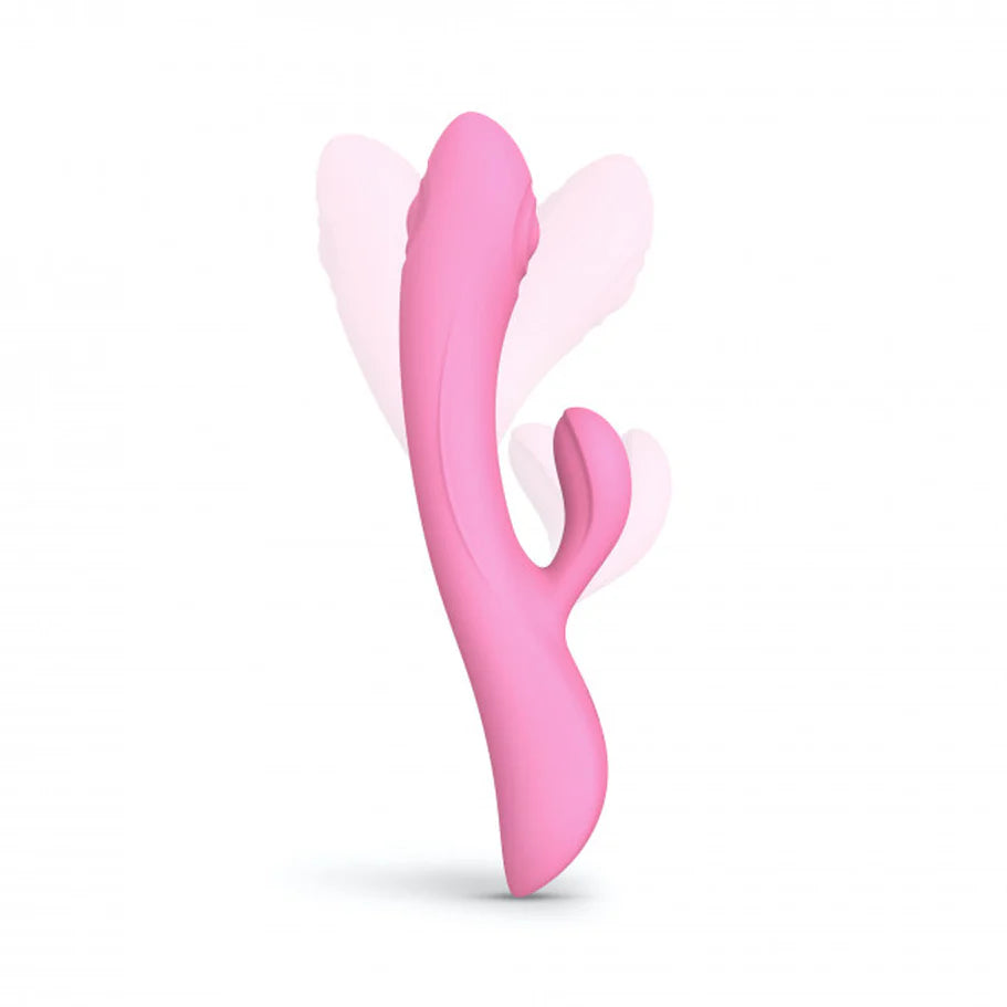 Love to Love Bunny & Clyde Rechargeable Tapping Rabbit Silicone Vibrator