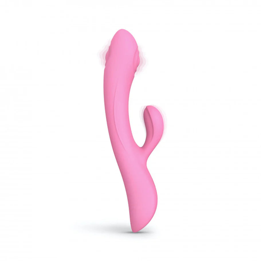 Love to Love Bunny & Clyde Rechargeable Tapping Rabbit Silicone Vibrator