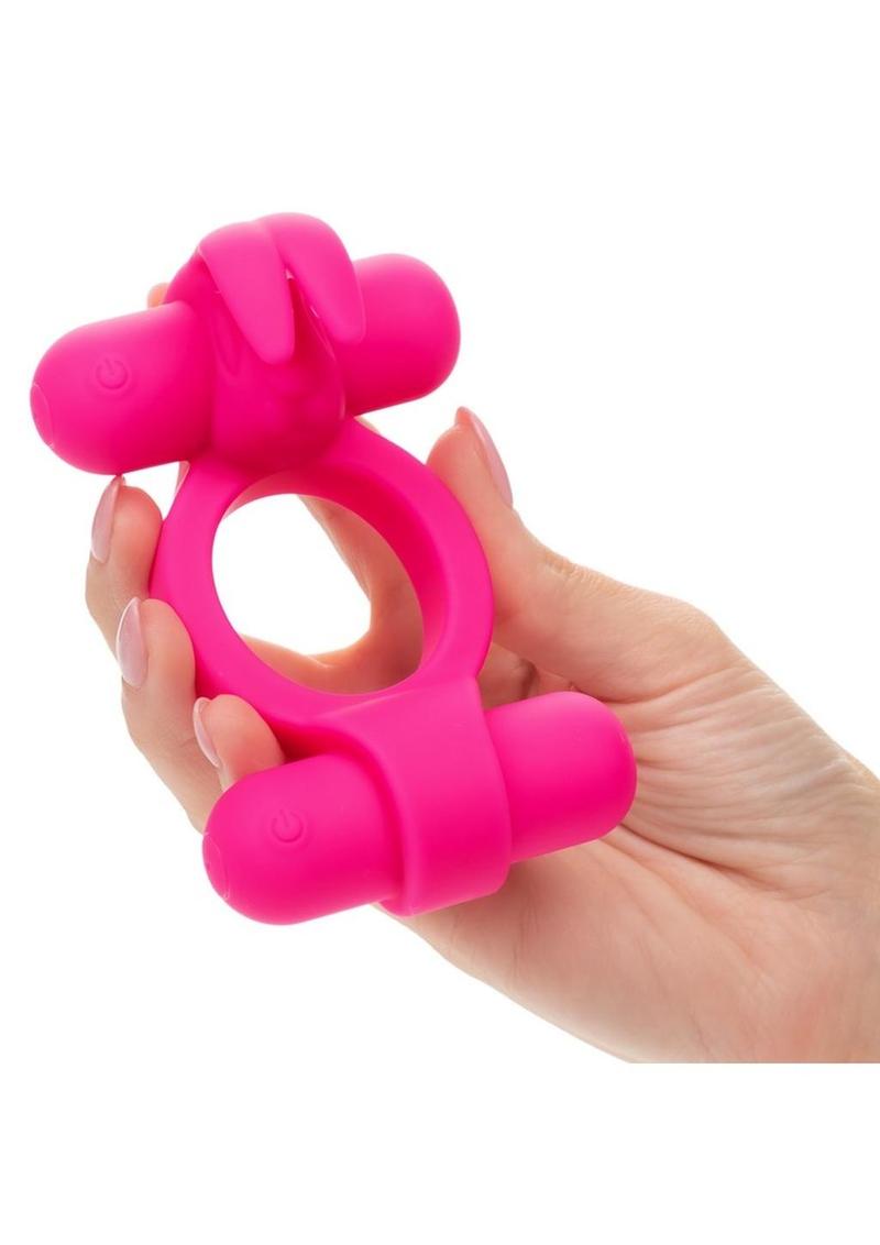 CalExotics Silicone Rechargeable Rockin' Rabbit Cock Ring