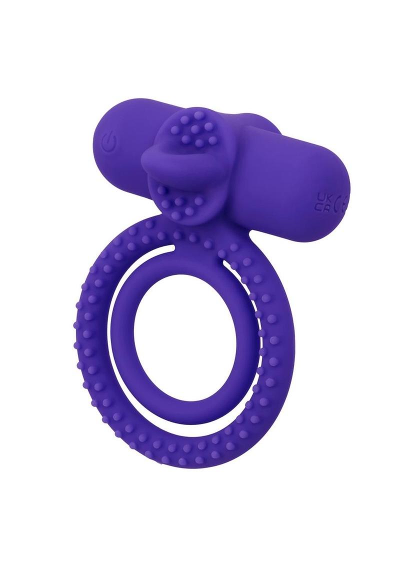 CalExotics Silicone Rechargeable Dual Climaxer Cock Ring