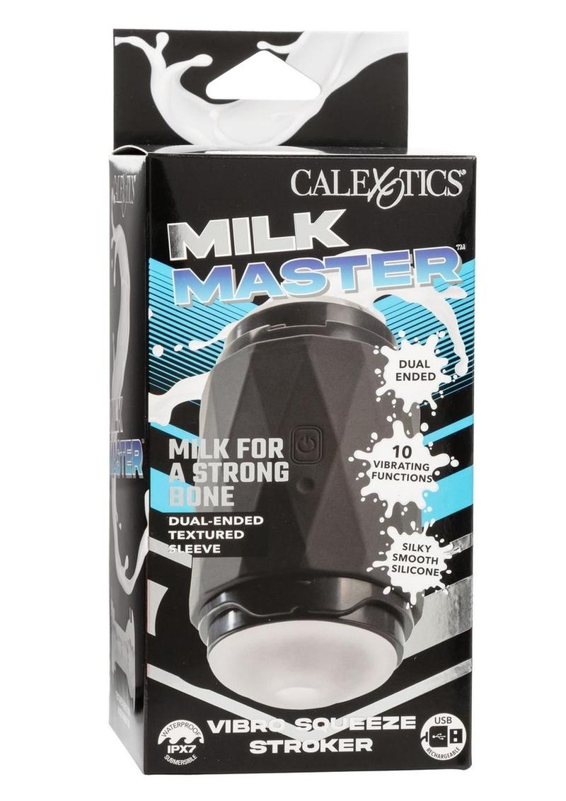 CalExotics Milk Master Vibro Squeeze Rechargeable Silicone Stroker