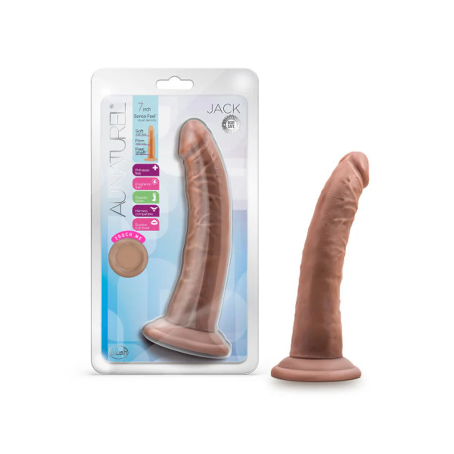 Blush Au Naturel Jack Dildo with Suction Cup 7in