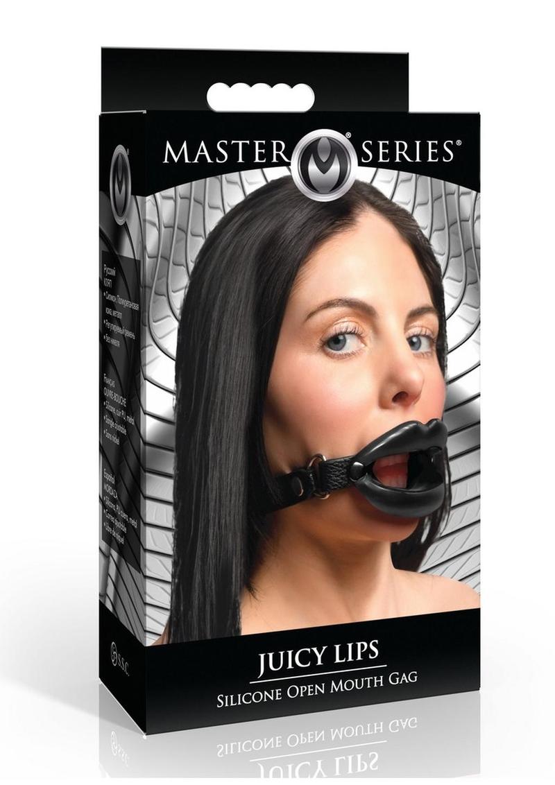 Master Series Juicy Lips Silicone Open Mouth Gag