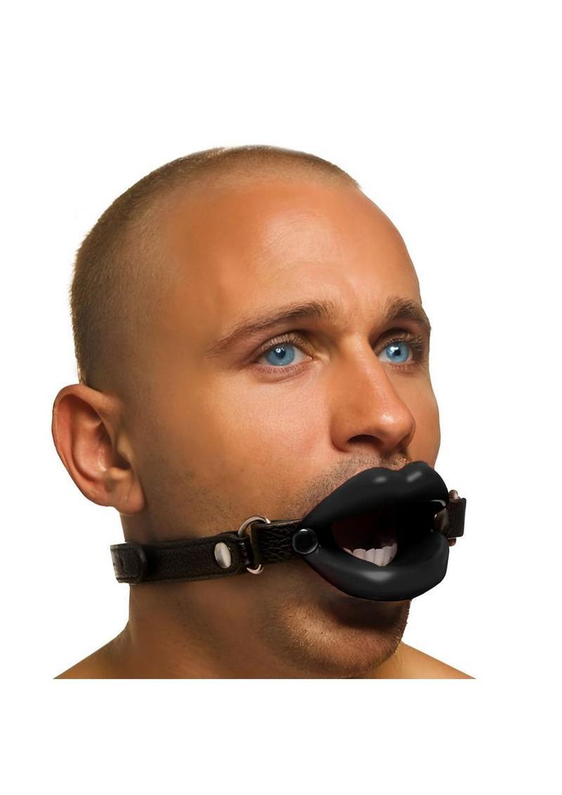 Master Series Juicy Lips Silicone Open Mouth Gag