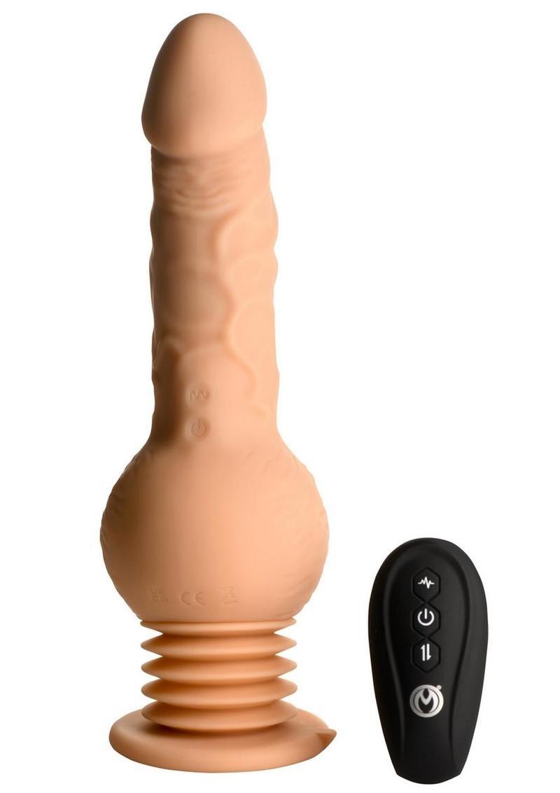 Master Series Passion Pounder Thrusting Sex Shaker Rechargeable Silicone Vibrator