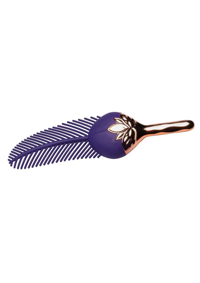 Master Series The Tickler Vibrating Rechargeable Silicone Feather Tickler