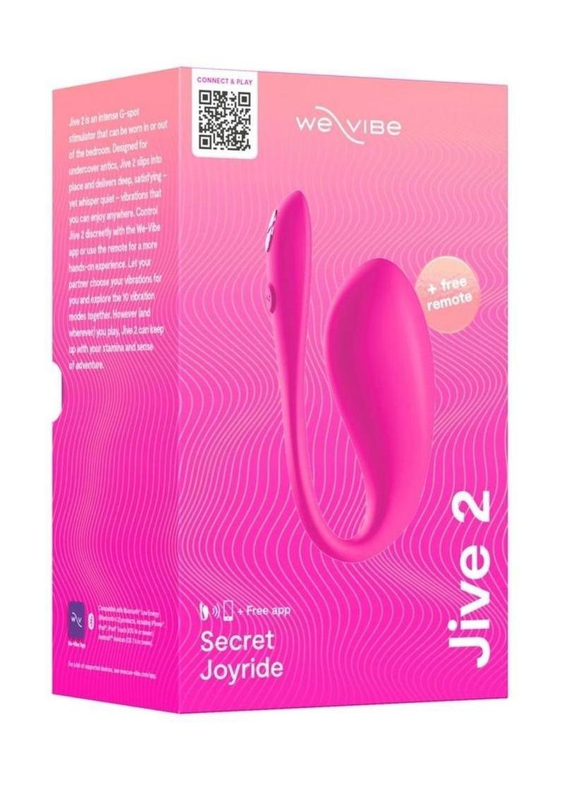 We-Vibe Jive 2 Silicone Rechargeable Wearable G-Spot Vibrator with Remote Control