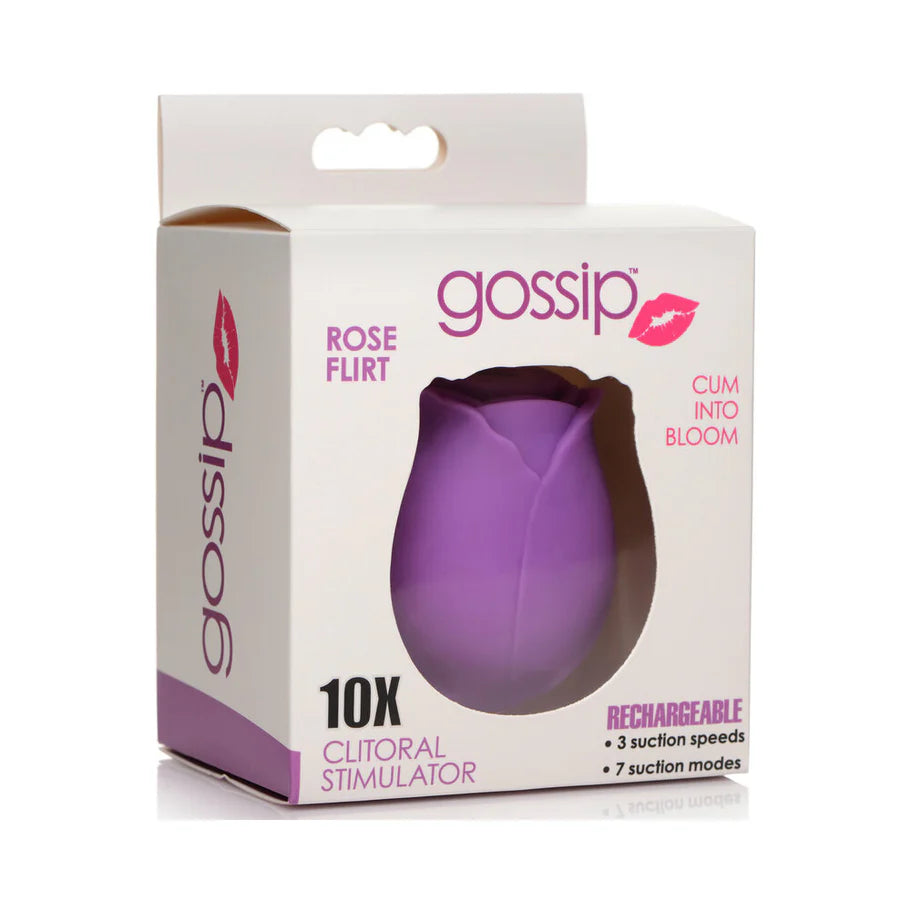 Curve Gossip Rose Flirt 10X Rechargeable Silicone Clitoral Stimulator