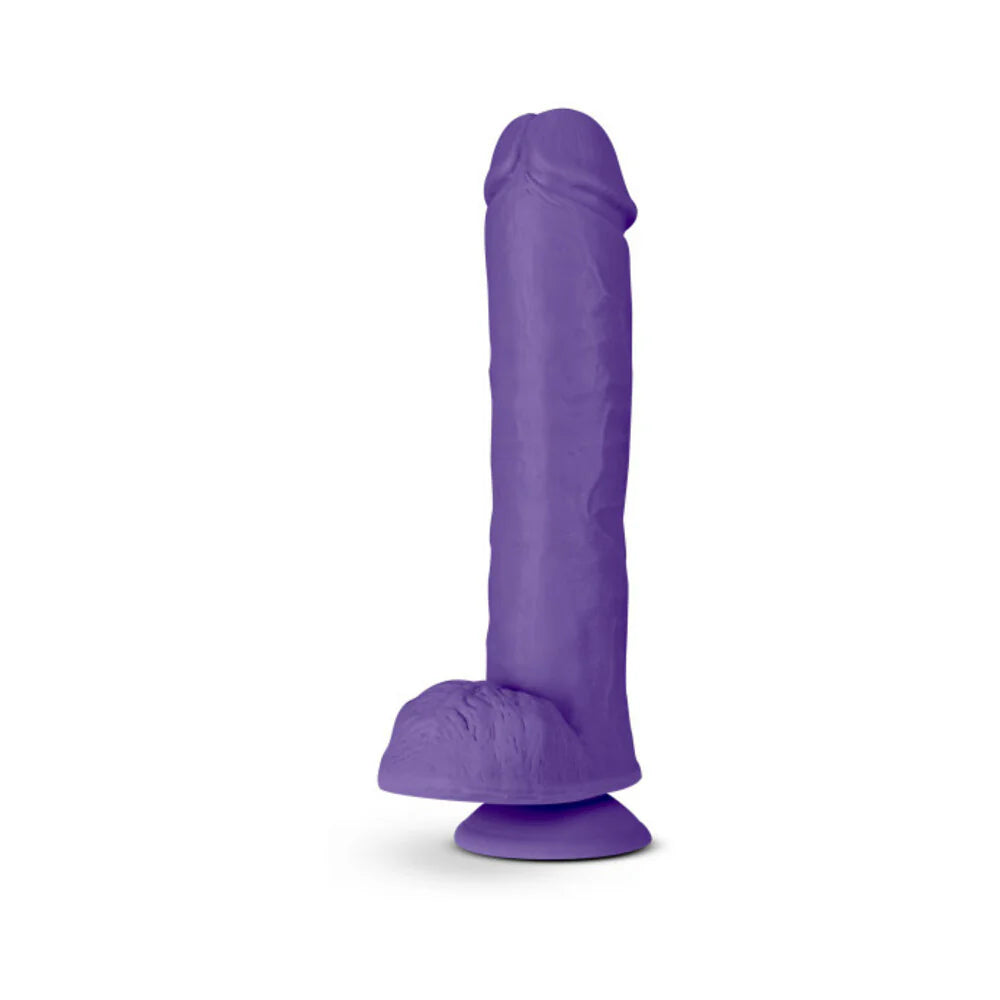 Blush Au Naturel Bold Big John 11 in. Posable Dual Density Dildo with Balls & Suction Cup