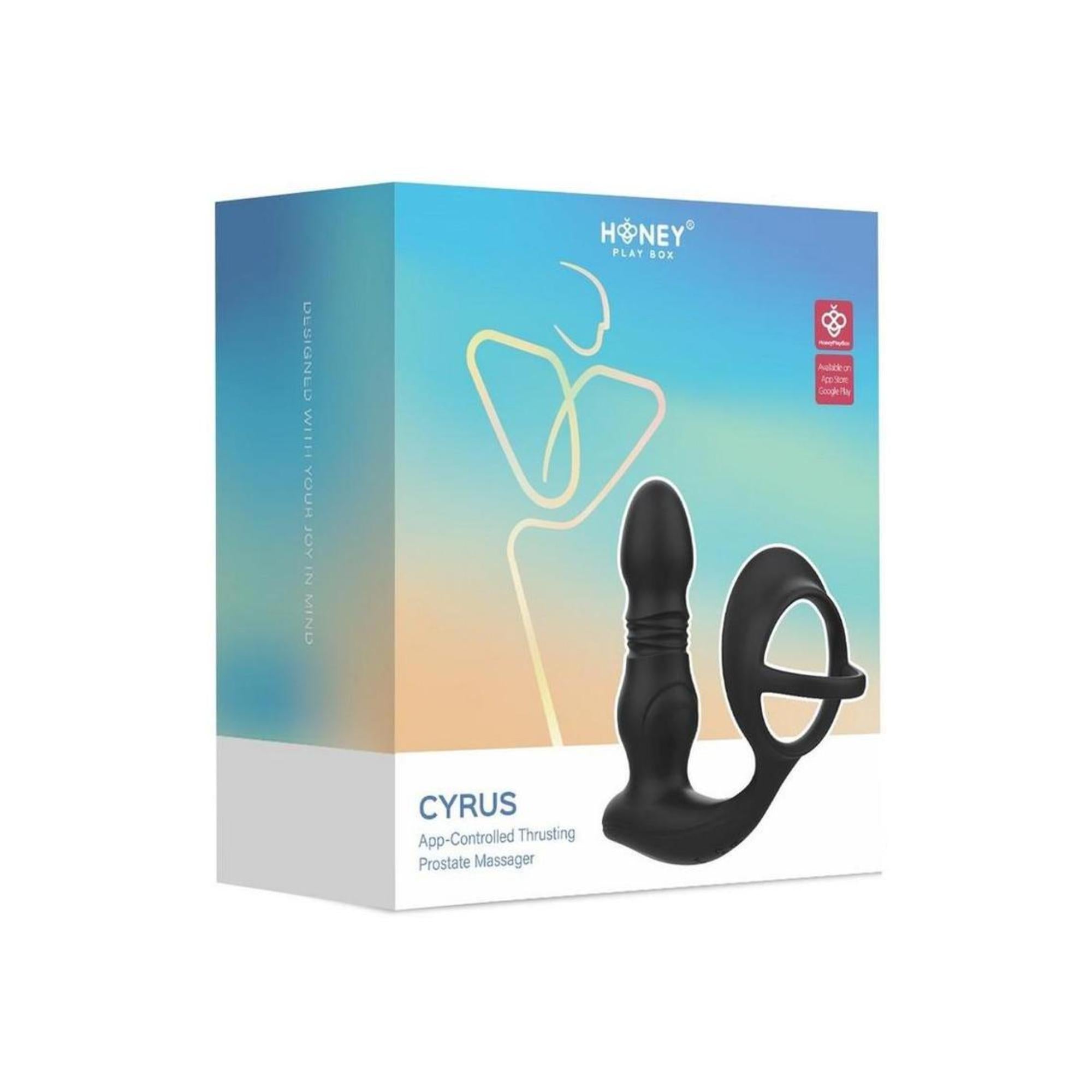 Cyrus App Control Thrusting Rechargeable Prostate Massager with Cock Ring