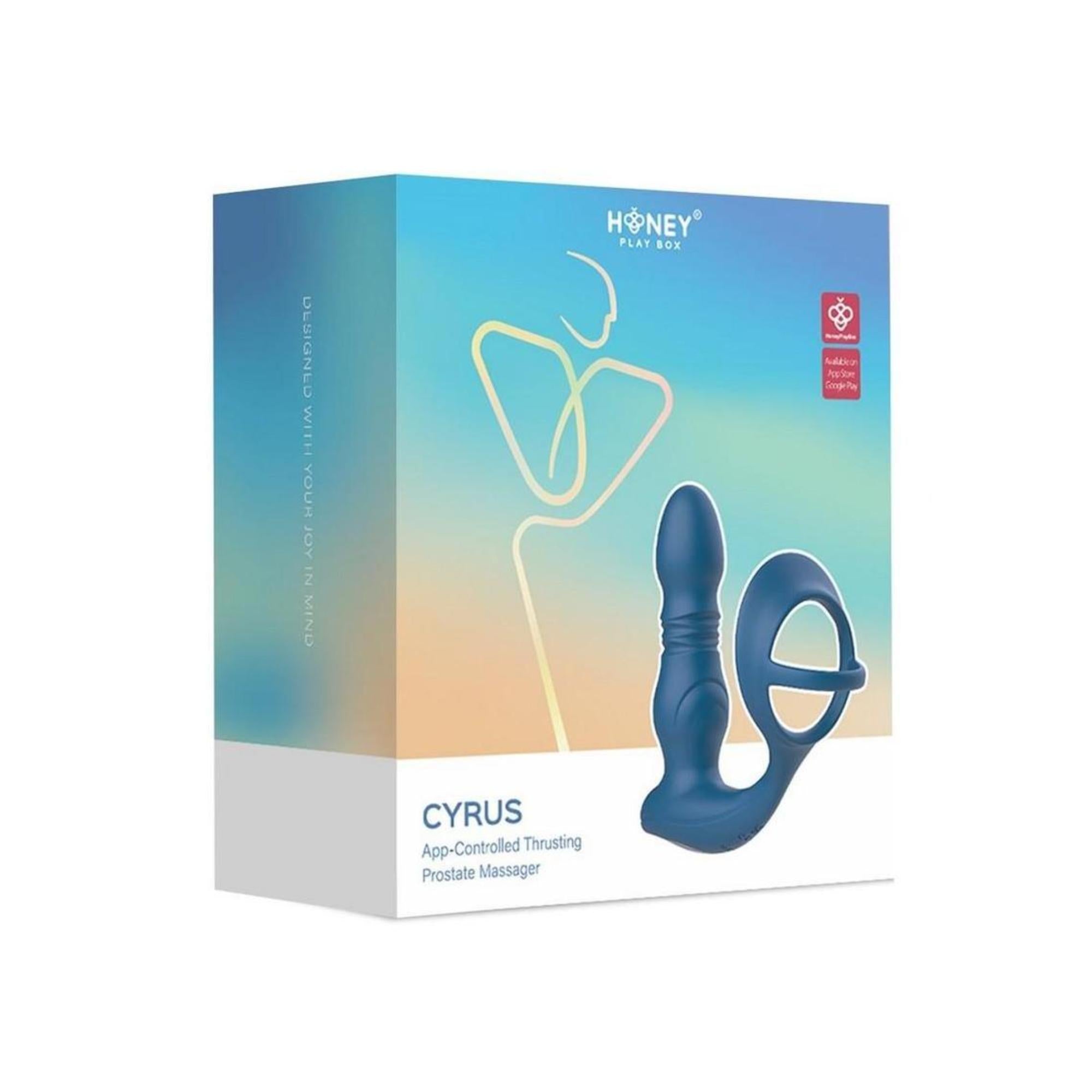 Cyrus App Control Thrusting Rechargeable Prostate Massager with Cock Ring