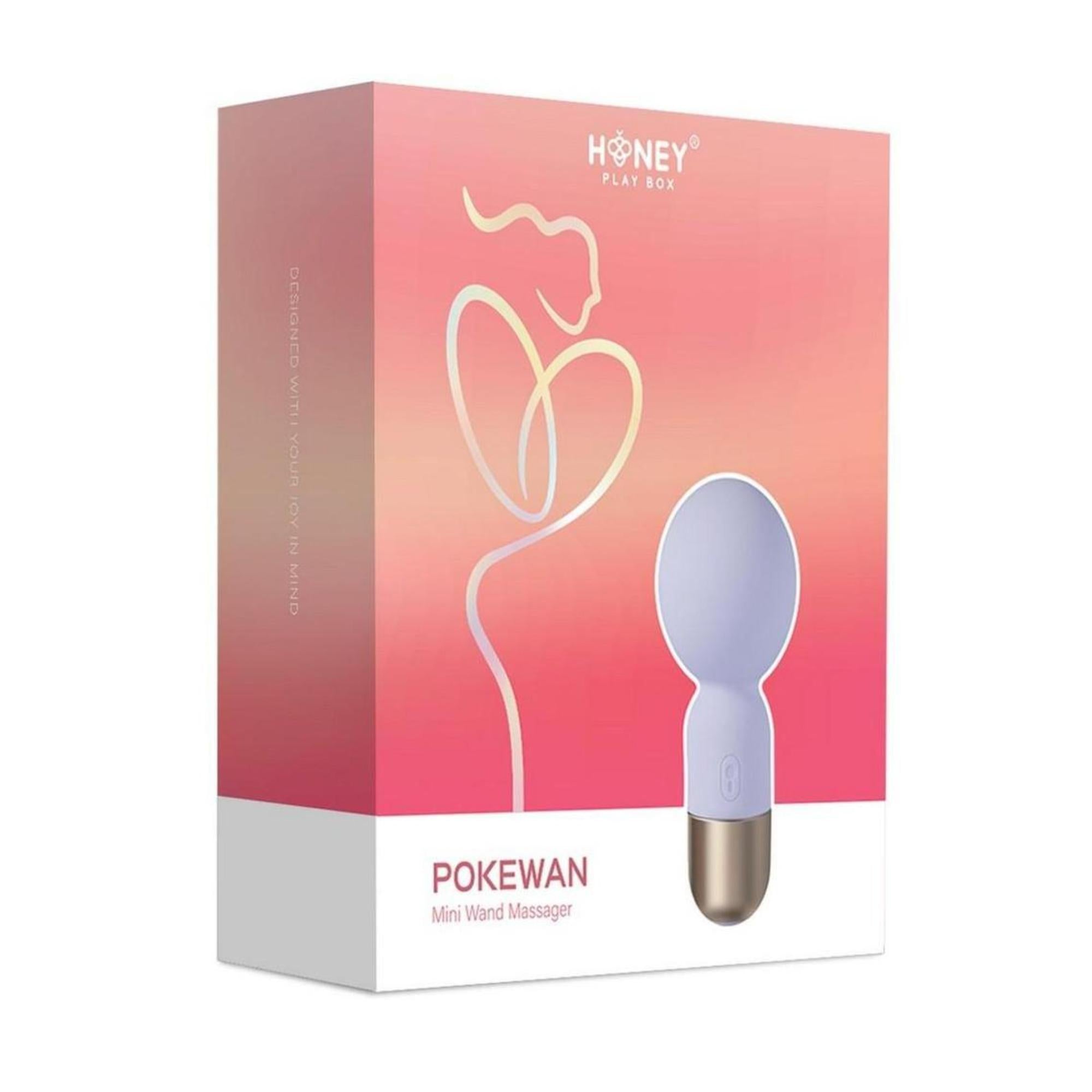 Pokewan Pocket Mini Vibrating Silicone Rechargeable Wand Massager