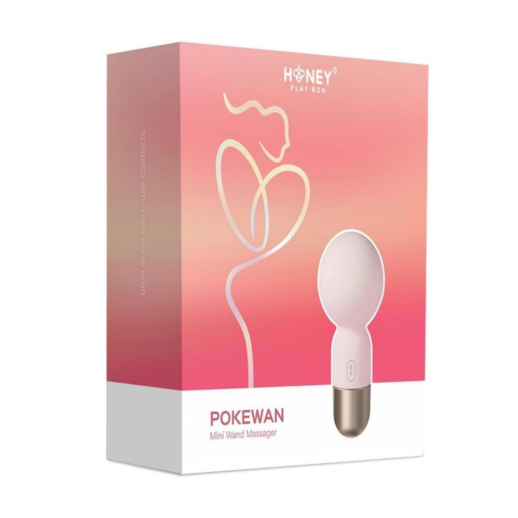 Pokewan Pocket Mini Vibrating Silicone Rechargeable Wand Massager