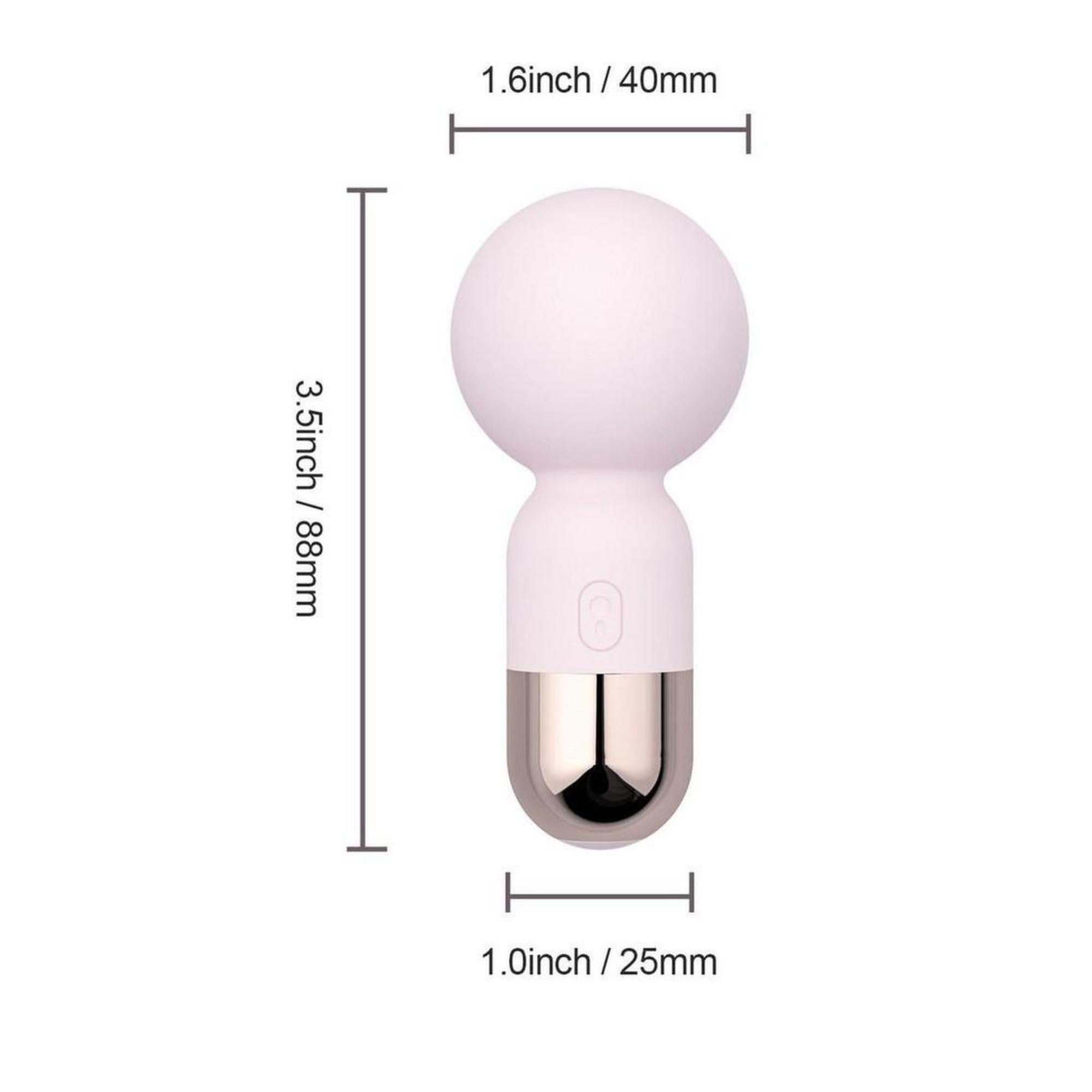 Pokewan Pocket Mini Vibrating Silicone Rechargeable Wand Massager