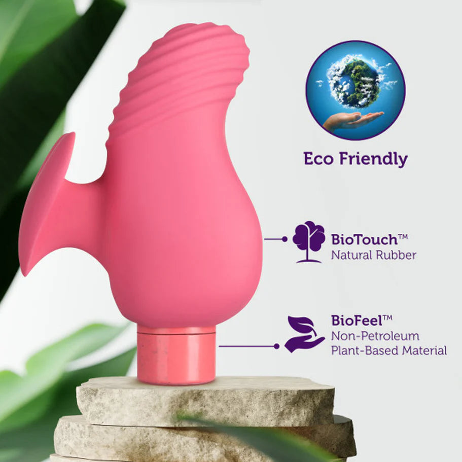 Blush Gaia Eco Love Rechargeable Plant Based Vibrator - Coral Pink