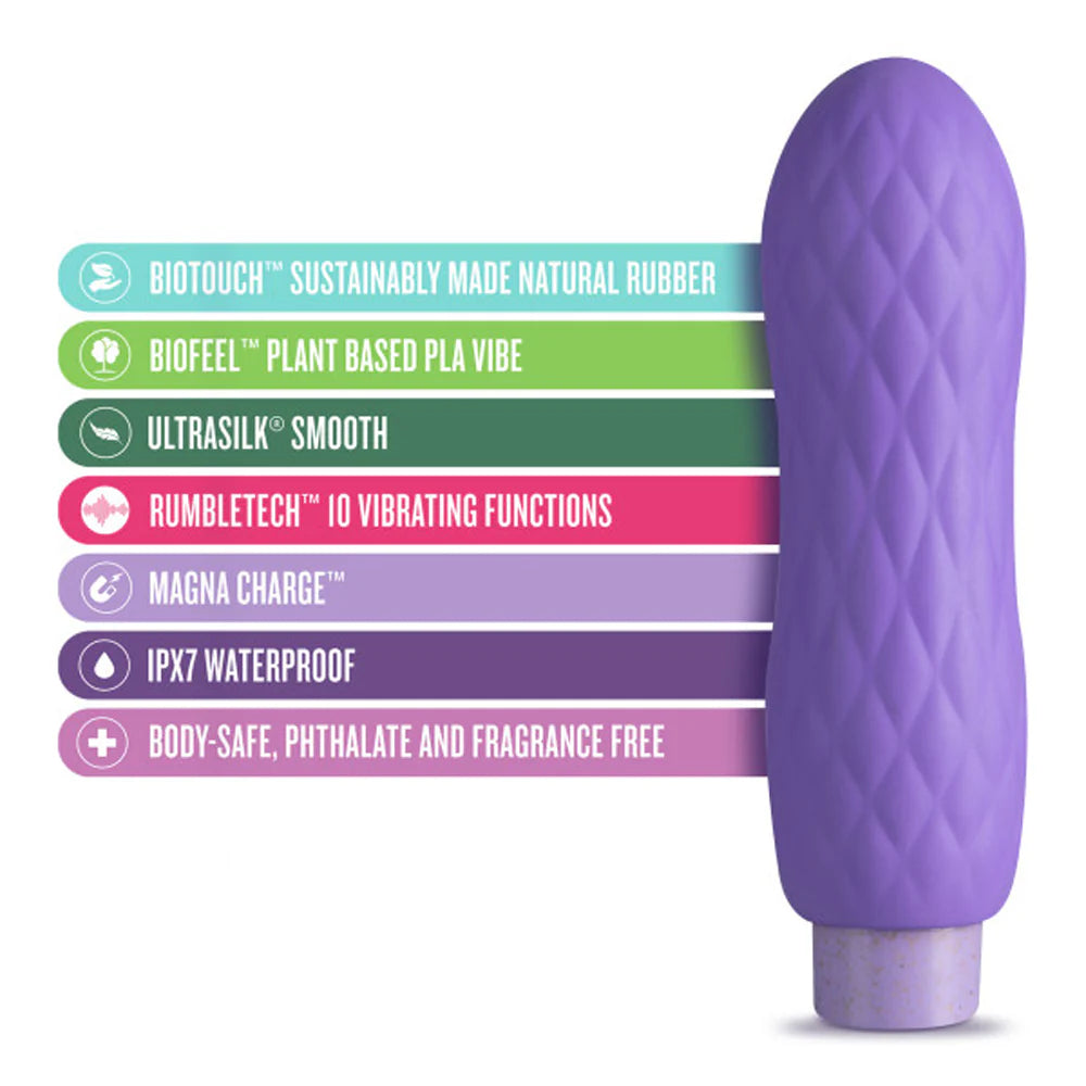 Blush Gaia Eco Bliss Rechargeable Plant Based Vibrator - Lilac