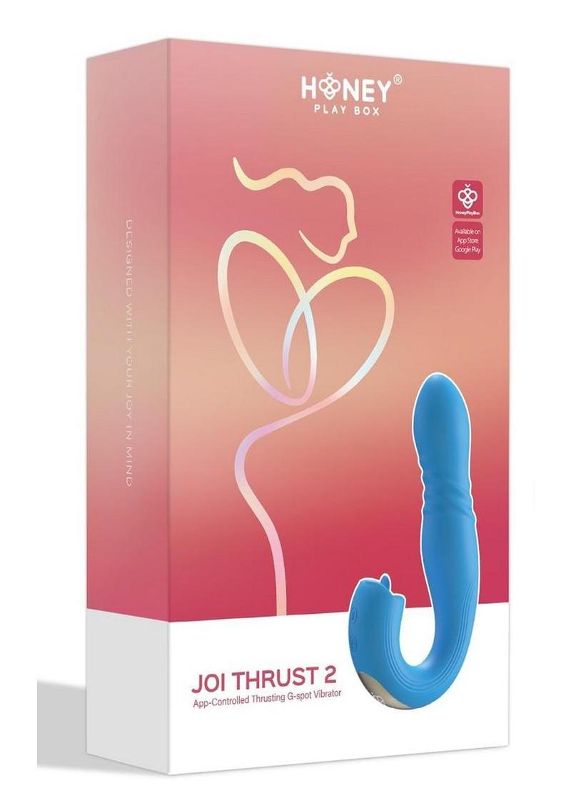 Honey Play Box Joi Thrust 2 App-Controlled Thrusting Vibrator & Clit Licker