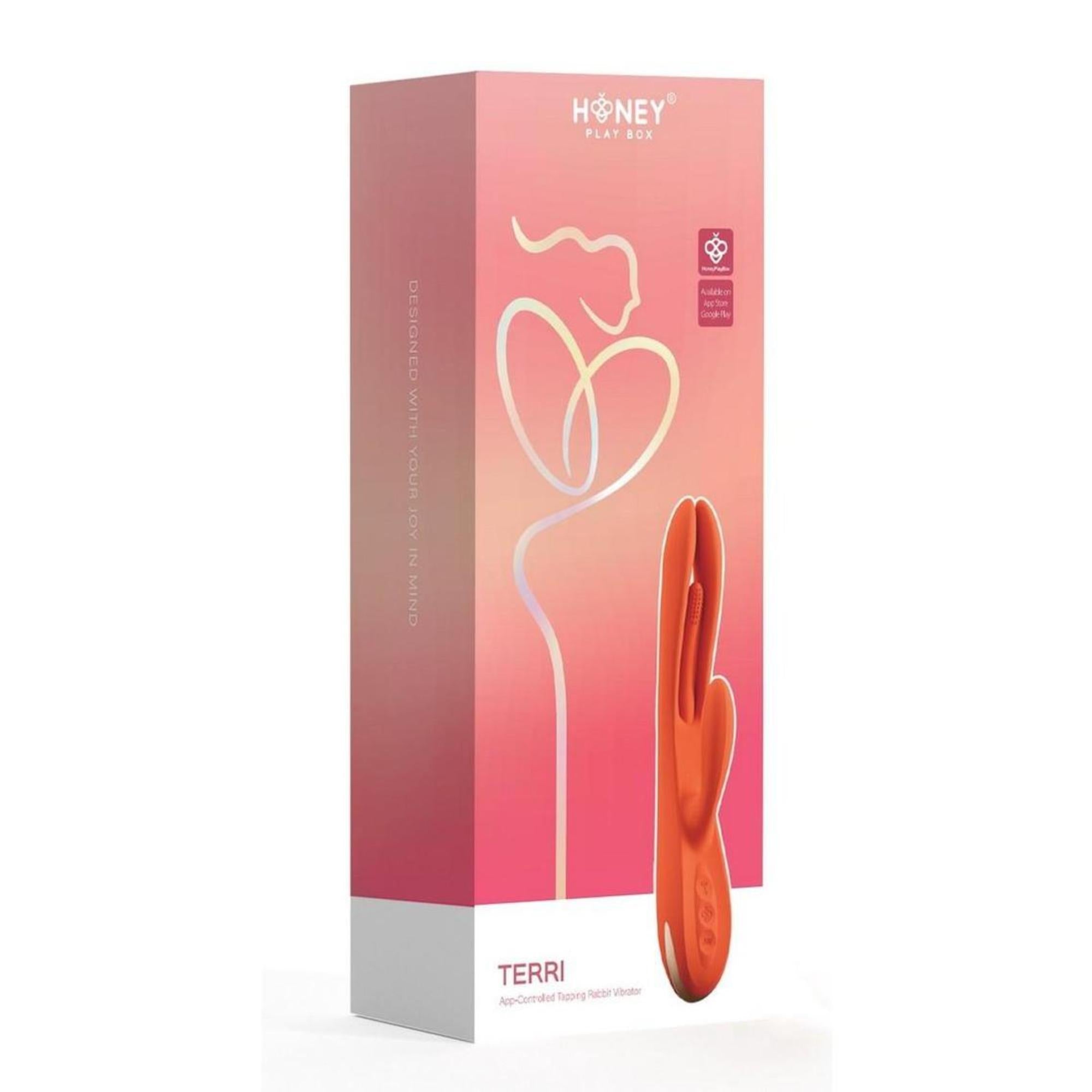 Honey Play Box Terri App Controlled Kinky Finger Tapping Rabbit Vibrator