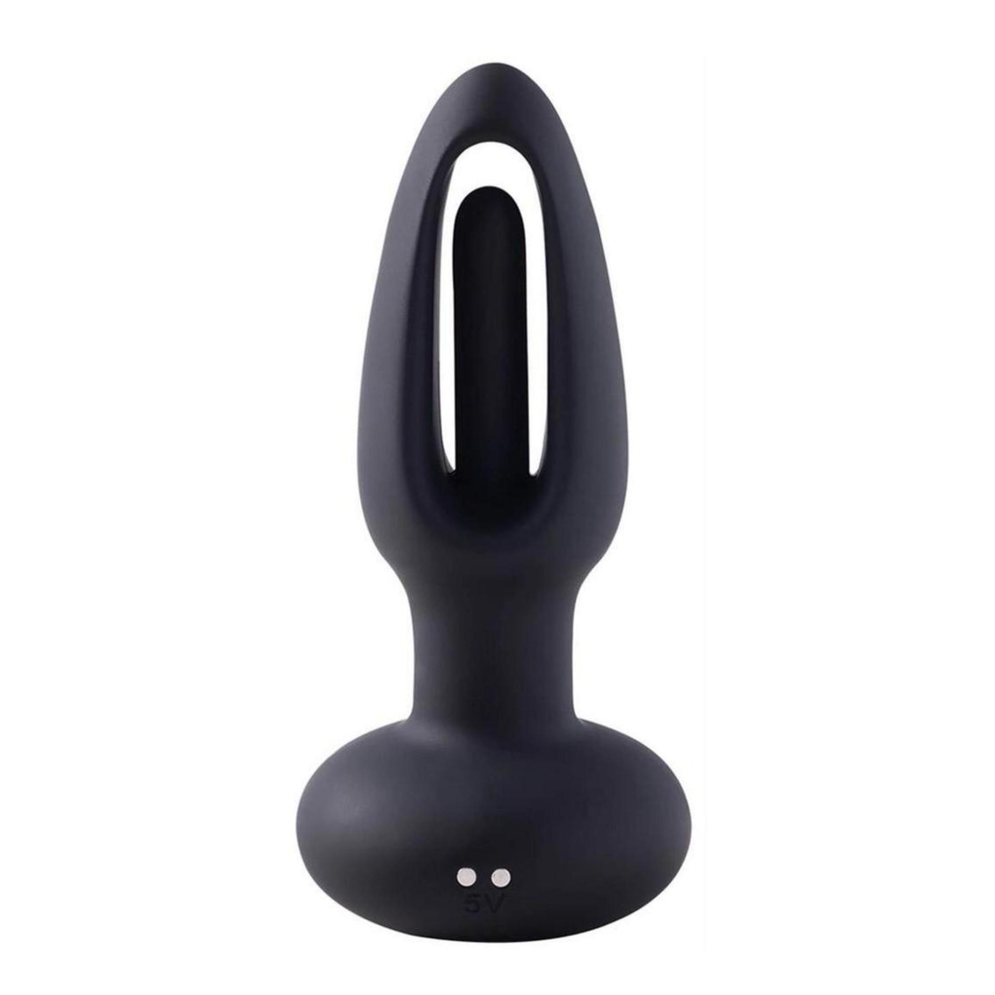 Snuggy Tapping Rechargeable Silicone Prostate Massager Butt Plug Anal Vibrator