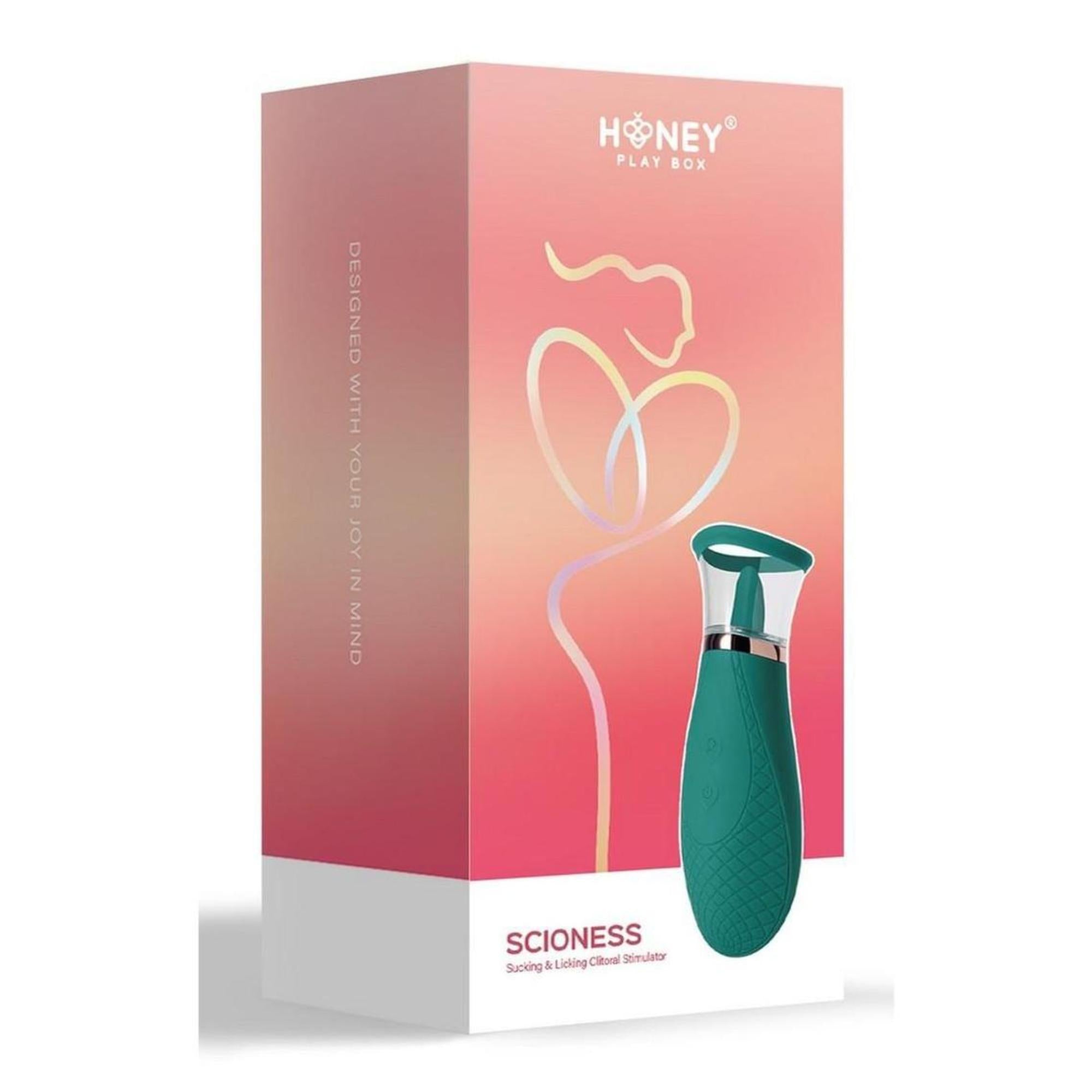 Honey Play Box Scioness Sucking and Licking Rechargeable Silicone Clitoral Stimulator