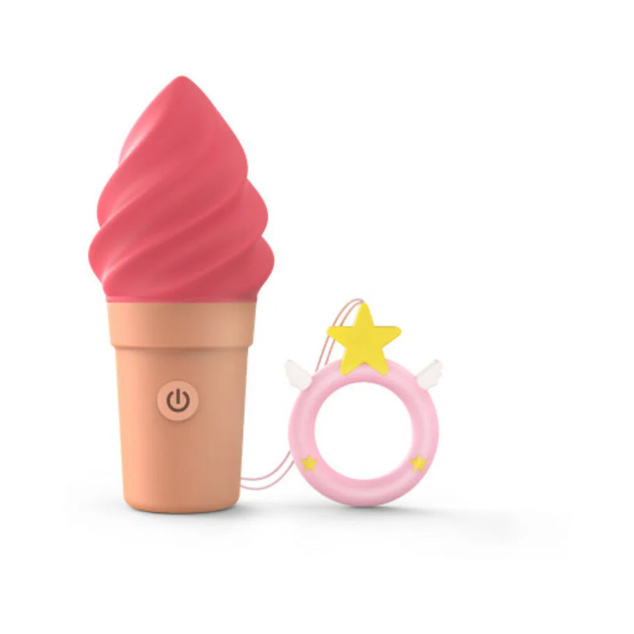 Love to Love Cand'Ice Raspberry Jolly Rechargeable Silicone Ice Cream Vibrator