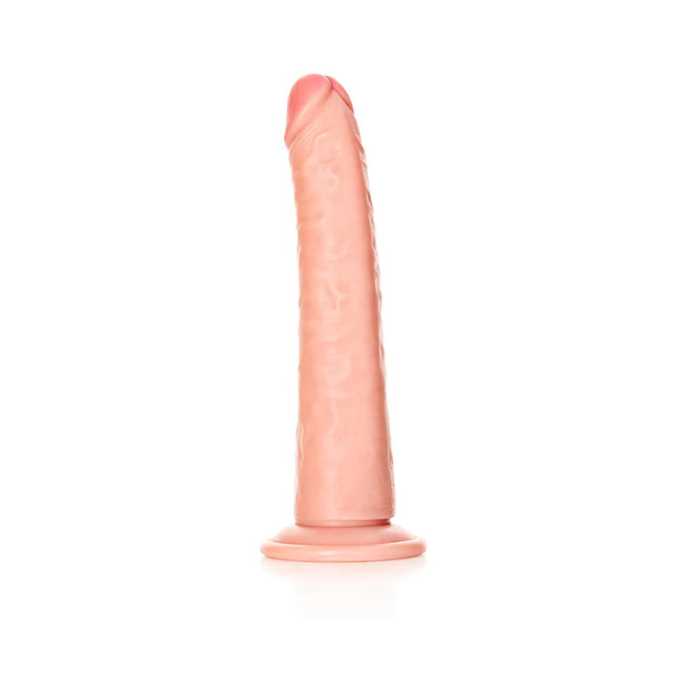 RealRock Realistic 8 in. Slim Dildo With Suction Cup