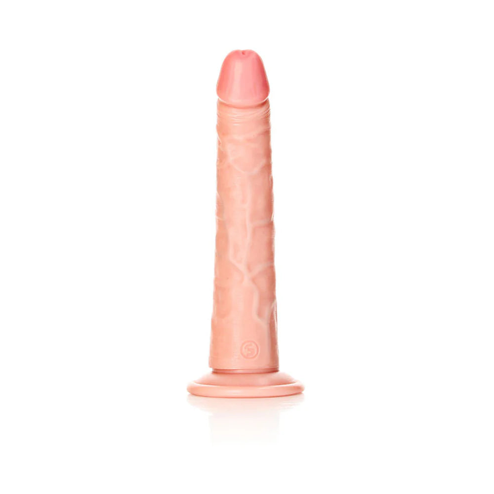 RealRock Realistic 8 in. Slim Dildo With Suction Cup