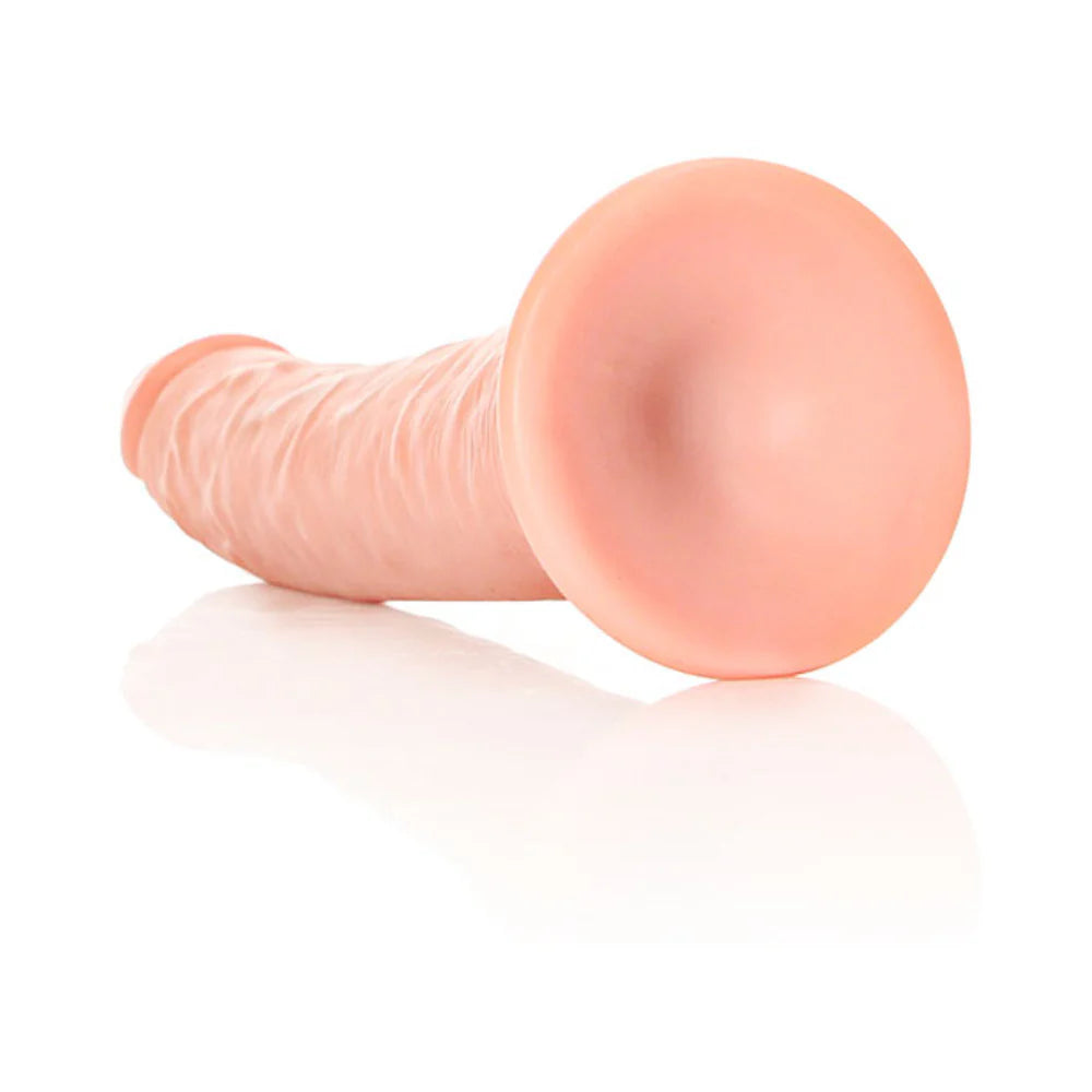 RealRock Realistic 8 in. Slim Dildo With Suction Cup