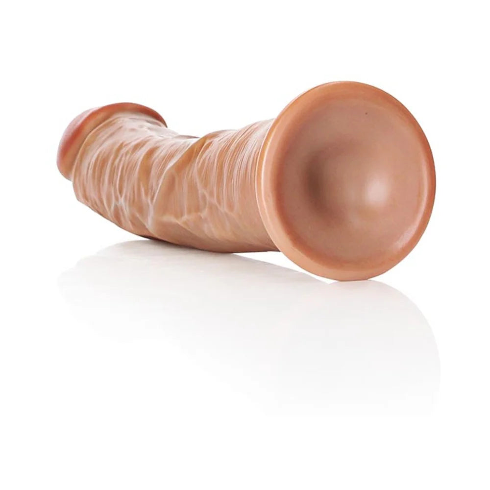 Shots RealRock Realistic 9 in. Curved Dildo With Suction Cup