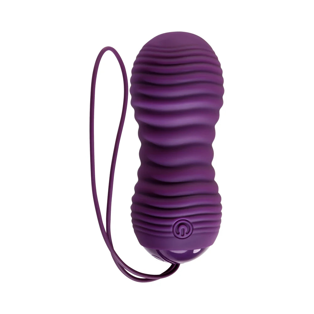 Evolved Eager Egg Rechargeable Remote-Controlled Thrusting Silicone Vibrator