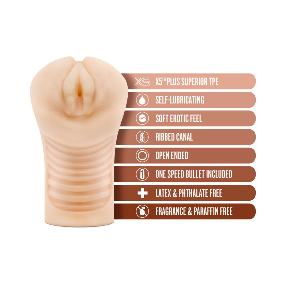 Blush M Elite Soft + Wet Annabella Vagina Stroker with Bullet Vibrator