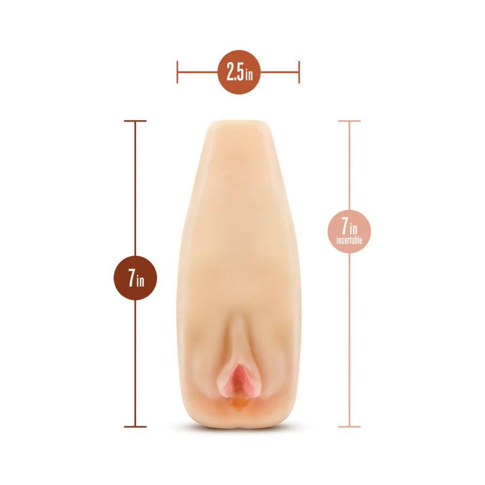 Blush M Elite Soft + Wet Natasha Vagina Stroker with Bullet Vibrator