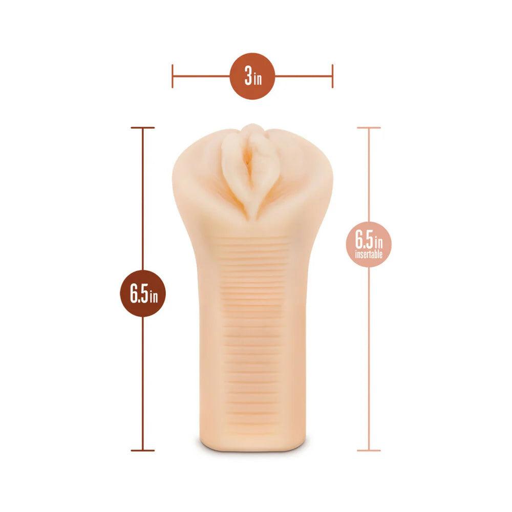 Blush M Elite Soft + Wet Veronika Vagina Stroker with Bullet Vibrator