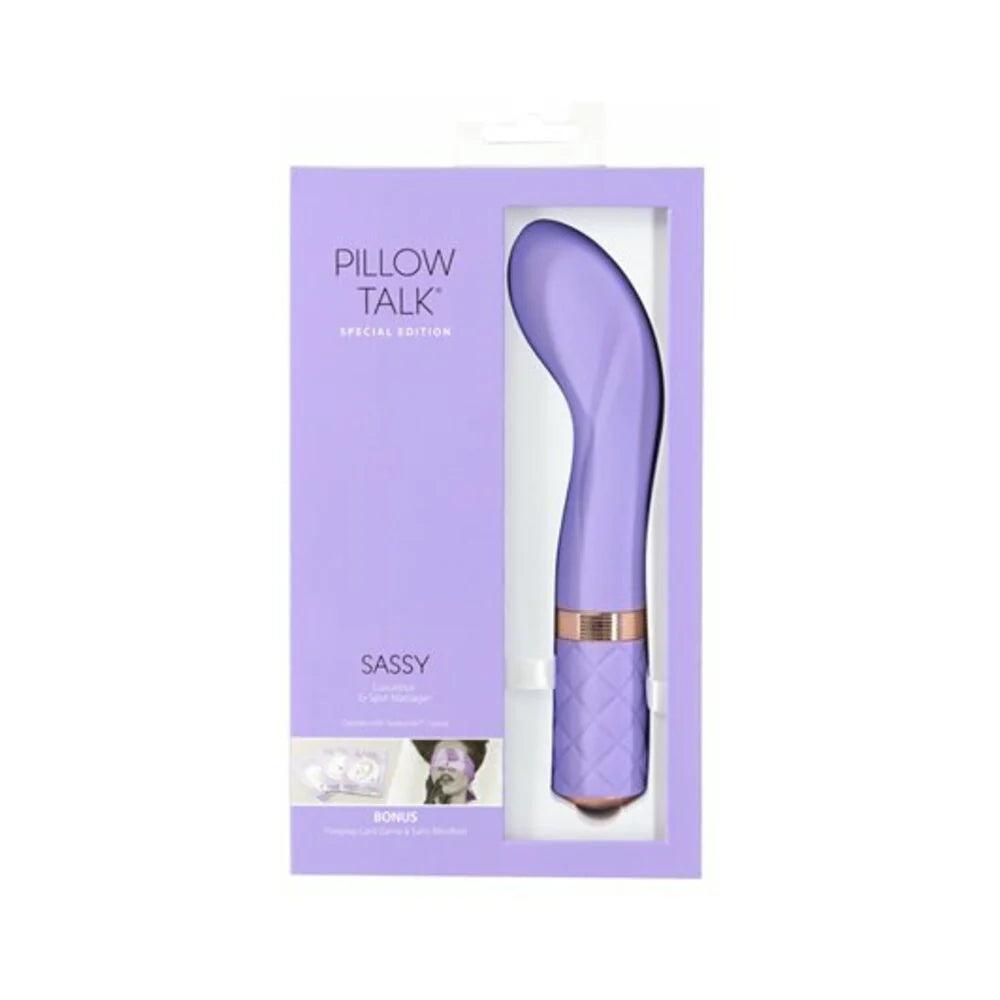 Pillow Talk Special Edition Sassy G-Spot Vibrator with Swarovski Crystal Purple