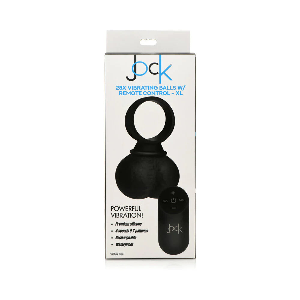 Jock 28X Vibrating Silicone Balls with Remote Control