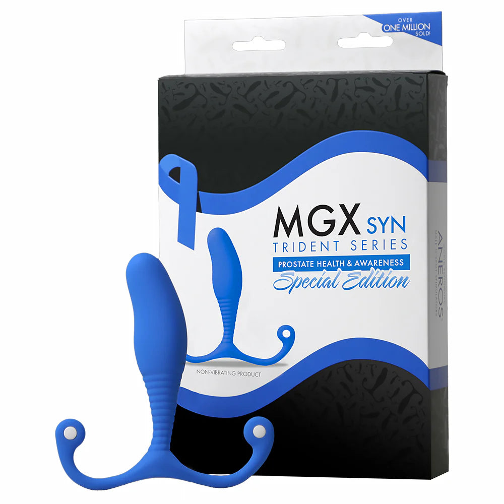 Aneros Trident Series MGX Syn Prostate Stimulator Special Edition Blue