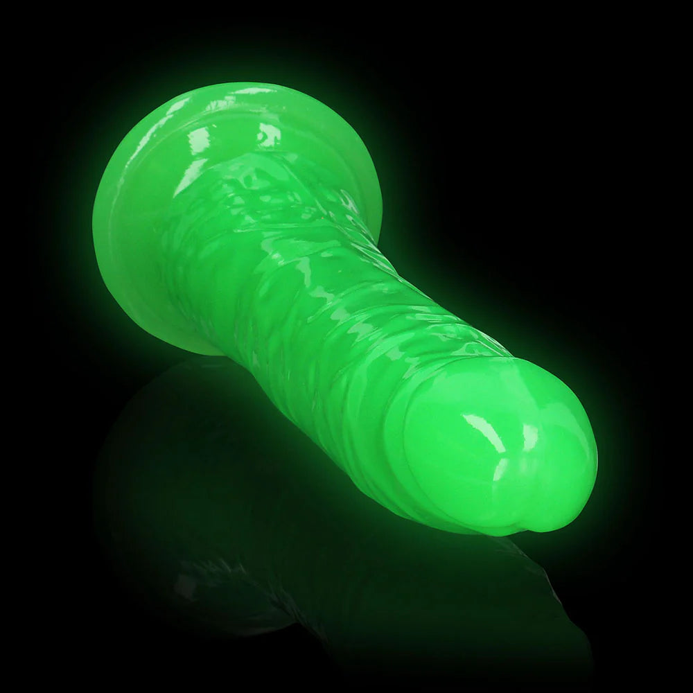 RealRock Glow in the Dark Slim 9 in. Dildo