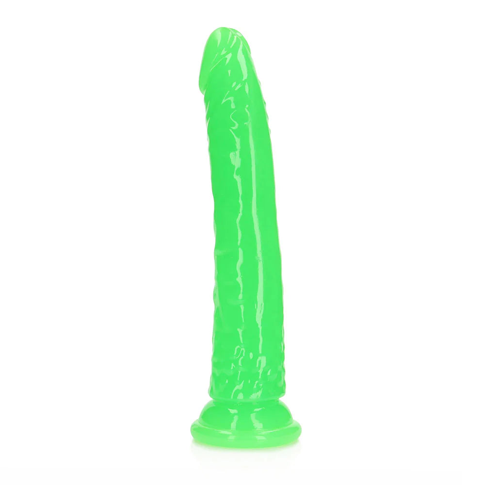 RealRock Glow in the Dark Slim 10 in. Dildo