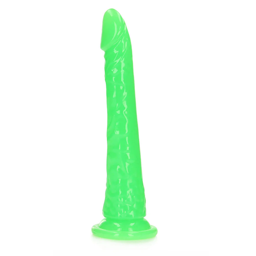 RealRock Glow in the Dark Slim 10 in. Dildo